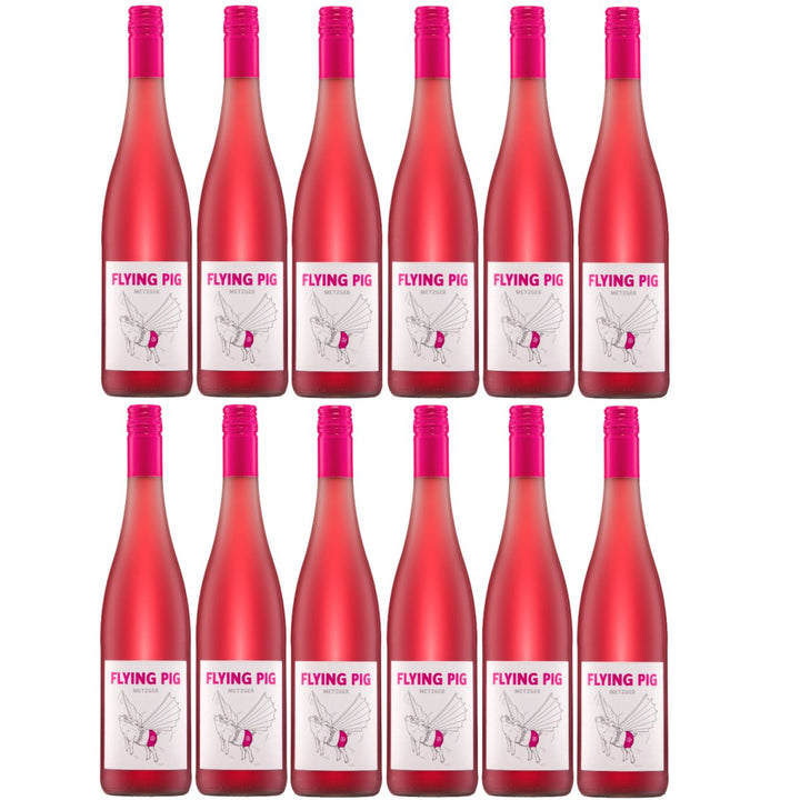 Weingut Uli Metzger Flying Pig Rosé Perlwein Deutschland (12 x 0,75l) - Versanel - 