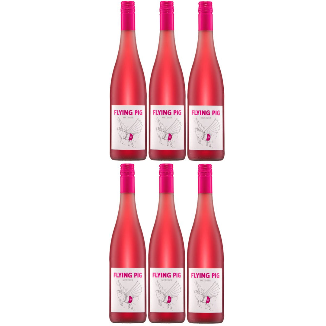 Weingut Uli Metzger Flying Pig Rosé Perlwein Deutschland (6 x 0,75l) - Versanel - 