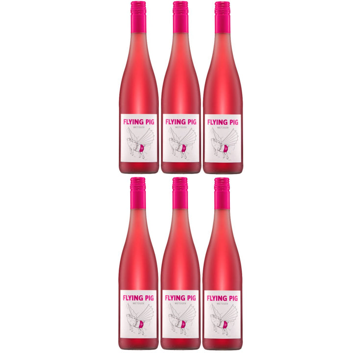 Weingut Uli Metzger Flying Pig Rosé Perlwein Deutschland (6 x 0,75l) - Versanel - 
