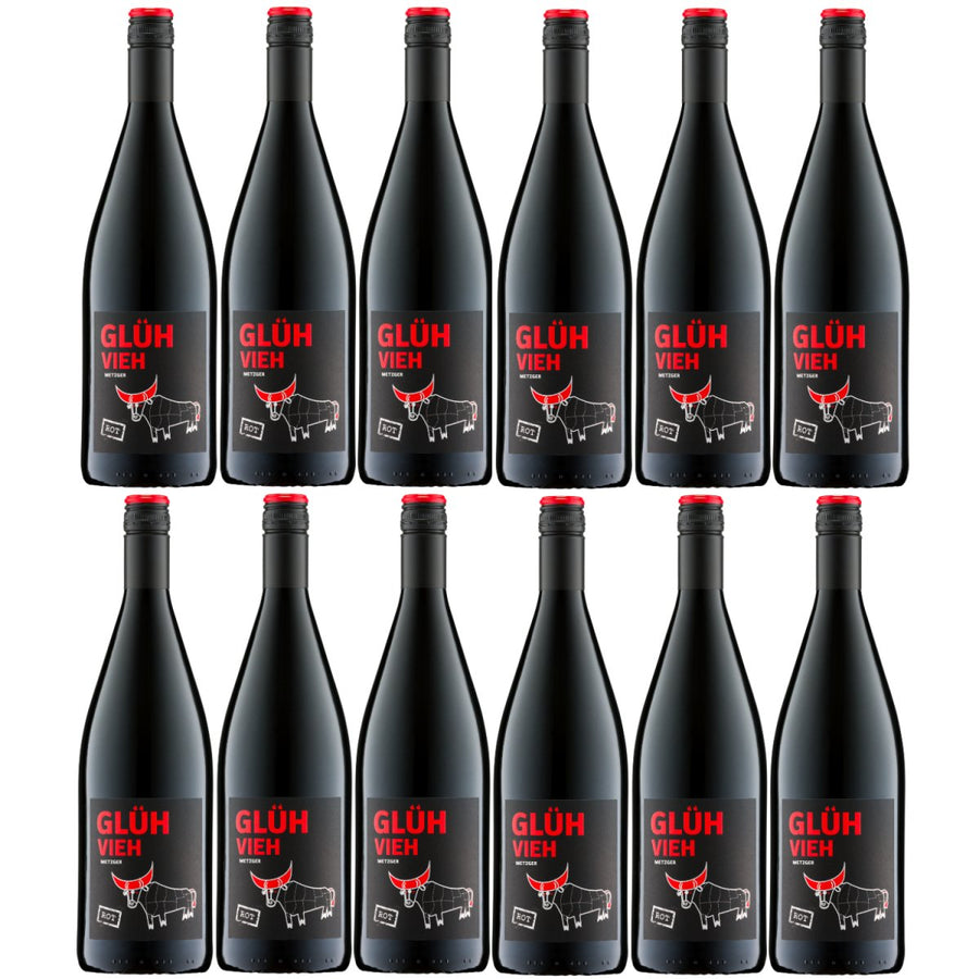 Weingut Uli Metzger Glühvieh Rot Glühwein Rot süß Deutschland (12 x 1l) - Versanel - 