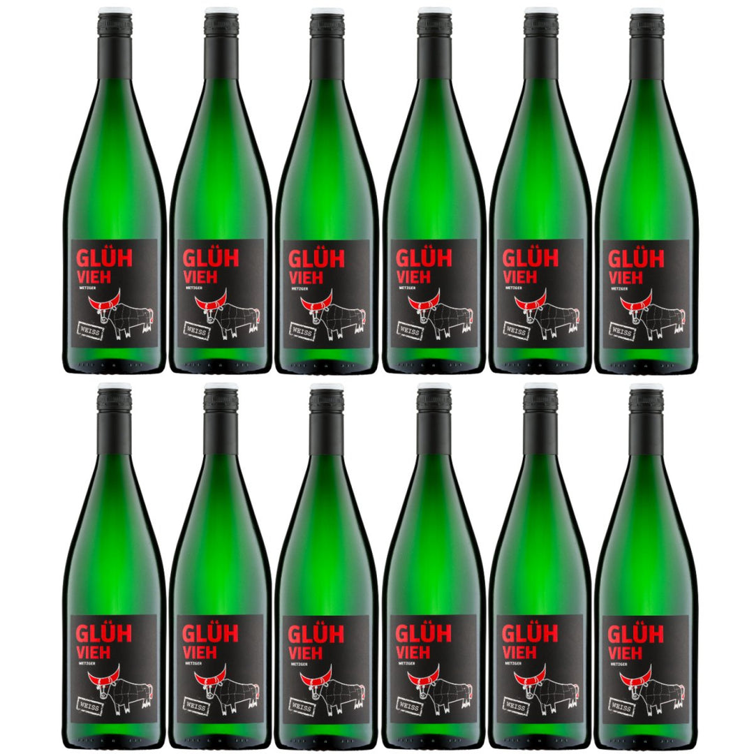Weingut Uli Metzger Glühvieh Weiß Glühwein Weiß süß Deutschland (12 x 1l) - Versanel - 