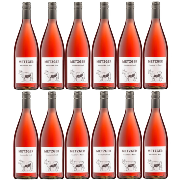Weingut Uli Metzger Hausmarke Rosé mild Rosé Deutschland (12 x 1l) - Versanel - 