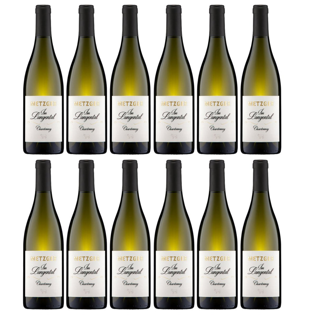 Weingut Uli Metzger Im Langental trocken Chardonnay Weisswein weiß Deutschland (12 x 0,75l) - Versanel - 