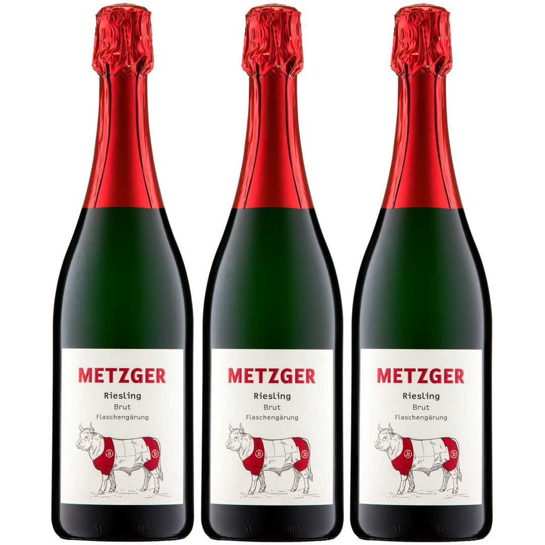 Weingut Uli Metzger Riesling Sekt brut Deutschland (3 x 0,75l) - Versanel - 