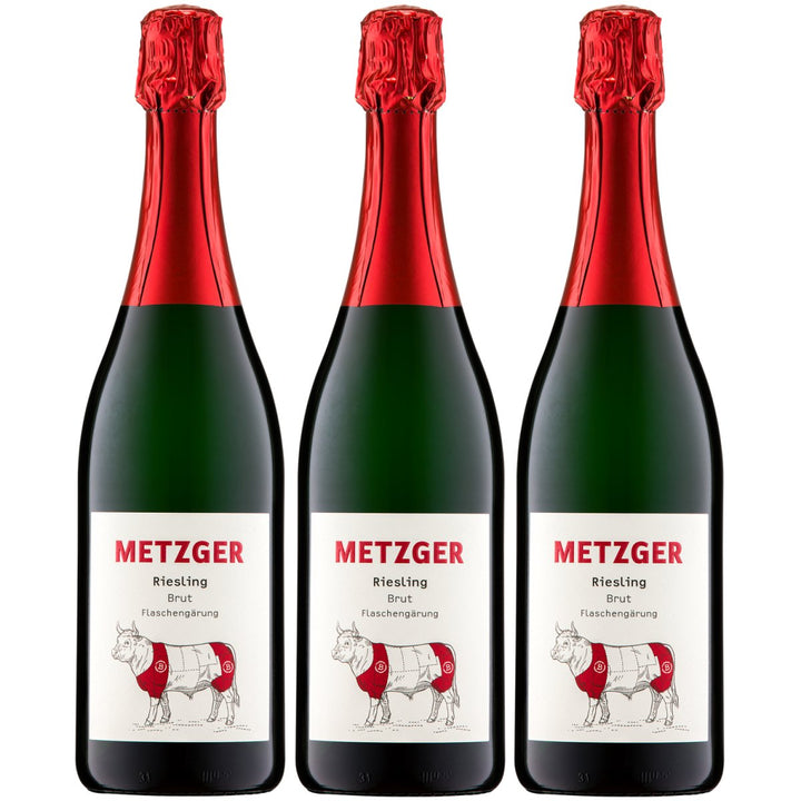 Weingut Uli Metzger Riesling Sekt brut Deutschland (3 x 0,75l) - Versanel - 