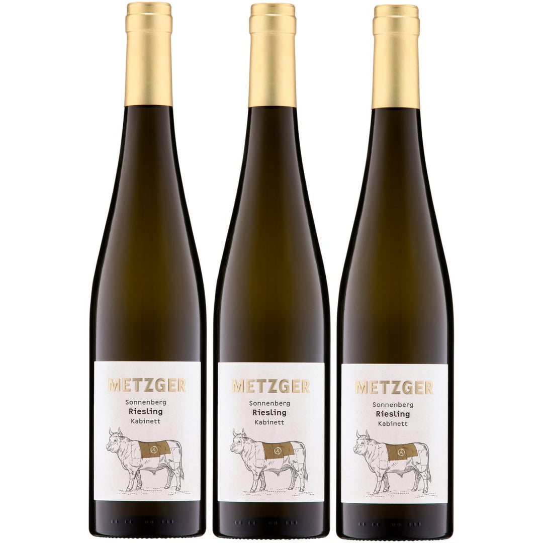 Weingut Uli Metzger Sonnenberg Riesling Kabinett trocken Schaumwein weiß Deutschland (3 x 0,75l) - Versanel - 