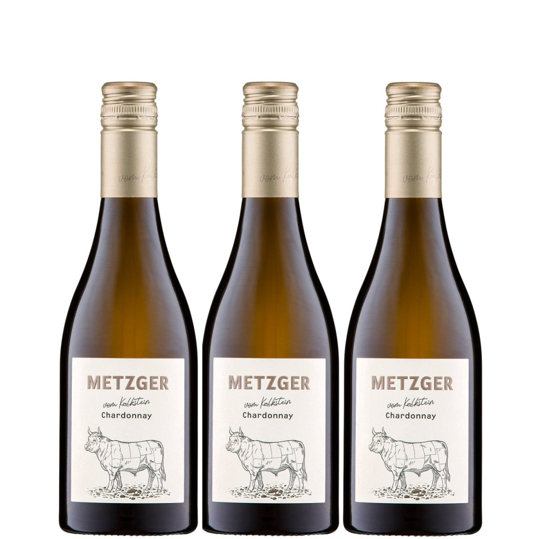 Weingut Uli Metzger vom Kalkstein Chardonnay trocken Weiß Deutschland (3 x 0,375l) - Versanel - 