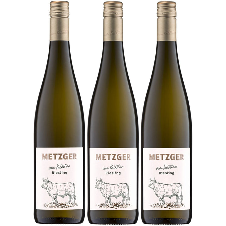 Weingut Uli Metzger vom Kalkstein Riesling trocken Weiß Deutschland (3 x 0,75l) - Versanel - 