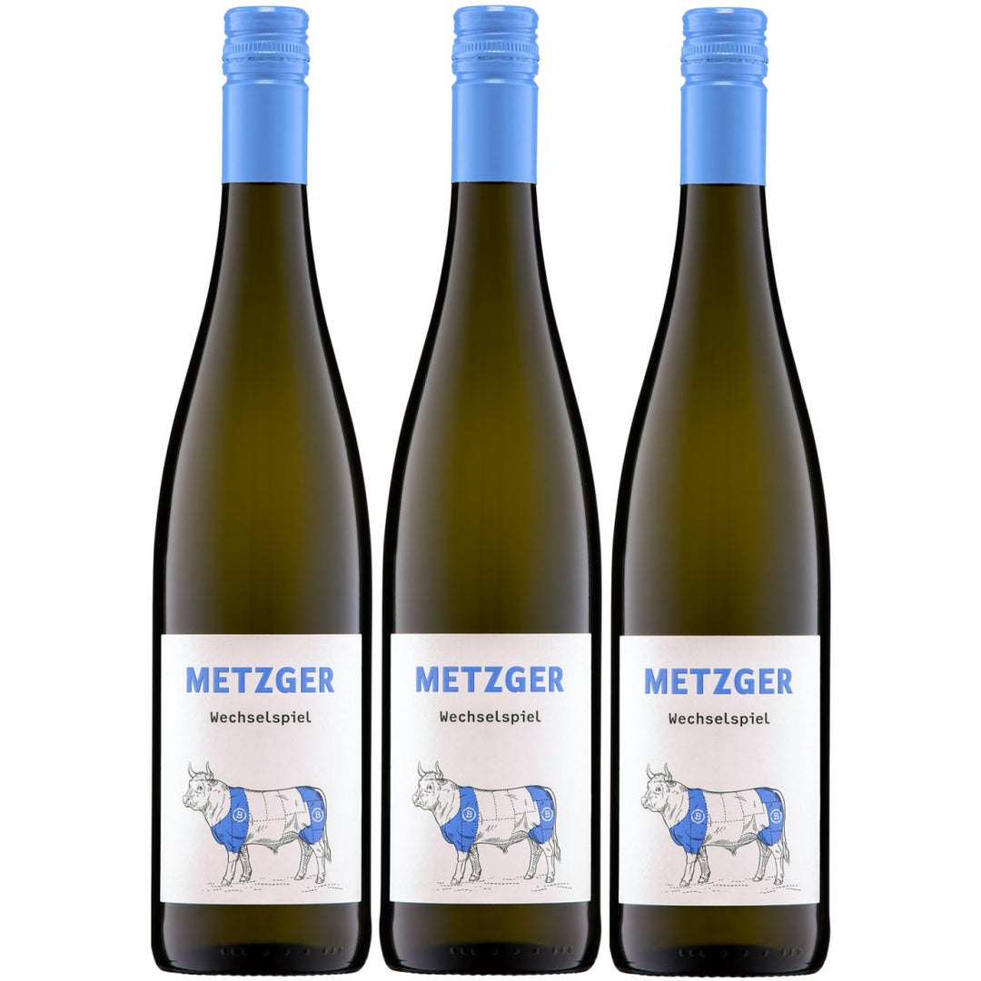 Weingut Uli Metzger Wechselspiel Scheurebe & Riesling restsüß Weiß Deutschland (3 x 0,75l) - Versanel - 