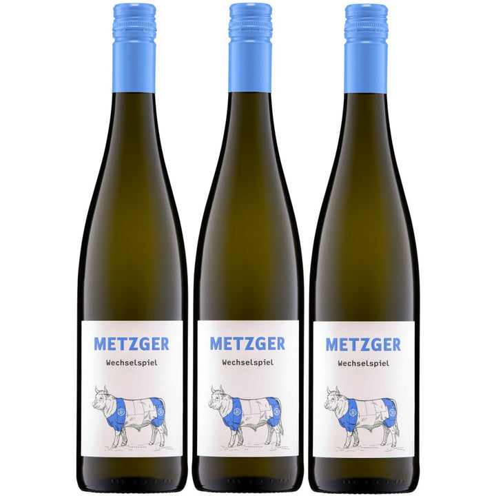 Weingut Uli Metzger Wechselspiel Scheurebe & Riesling restsüß Weiß Deutschland (3 x 0,75l) - Versanel - 