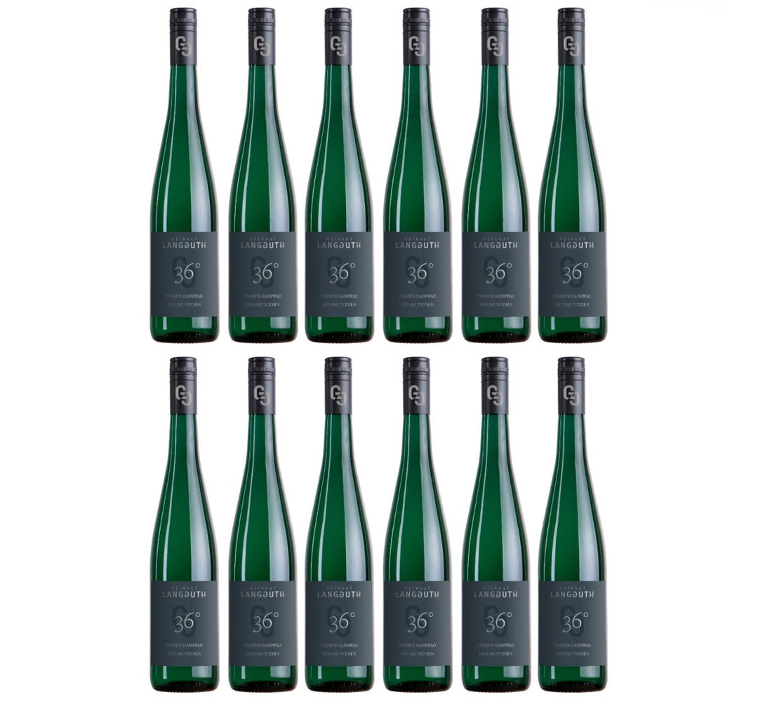 Weingut Ulrich Langguth 36° Traben Gaispfad Riesling Weißwein Wein trocken (6 x 0.75l) - Versanel - 