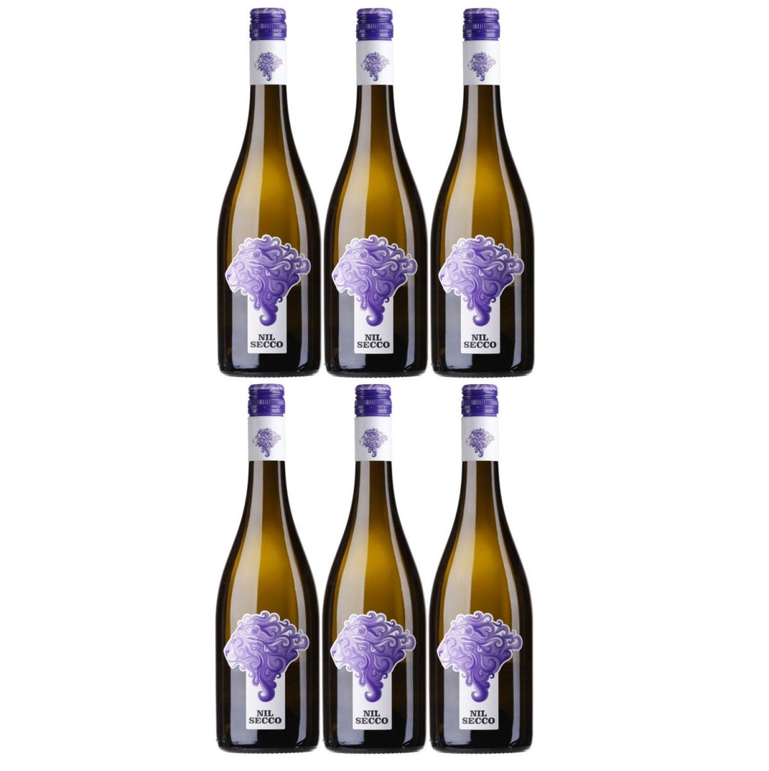 Weinhaus am Nil, Nil Secco weiß, Deutscher Perlwein mit zugesetzter Kohlensäure prickelnd Weißwein Wein Deutschland (6 x 0,75 l) - Versanel - 