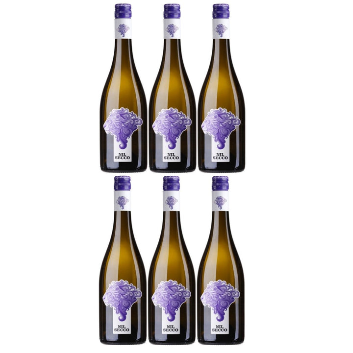 Weinhaus am Nil, Nil Secco weiß, Deutscher Perlwein mit zugesetzter Kohlensäure prickelnd Weißwein Wein Deutschland (6 x 0,75 l) - Versanel - 