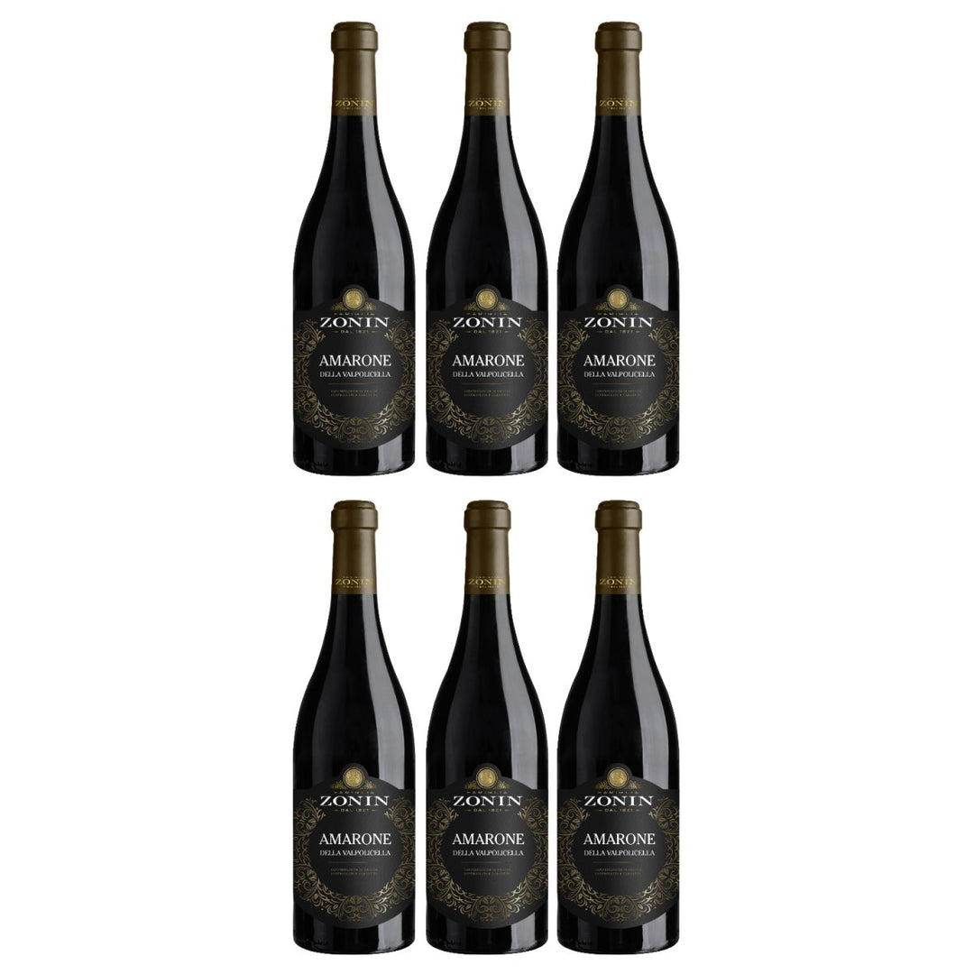 Zonin Amarone d. Valpolicella DOCG Rotwein Wein Trocken Valpolicella Italien (6 x 0,75l) - Versanel - Wein