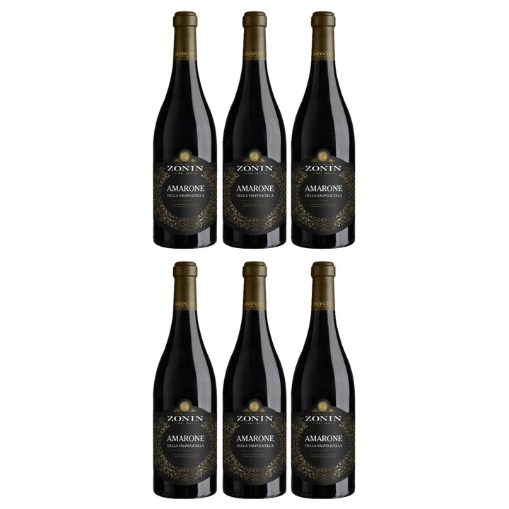 Zonin Amarone d. Valpolicella DOCG Rotwein Wein Trocken Valpolicella Italien (6 x 0,75l) - Versanel - Wein