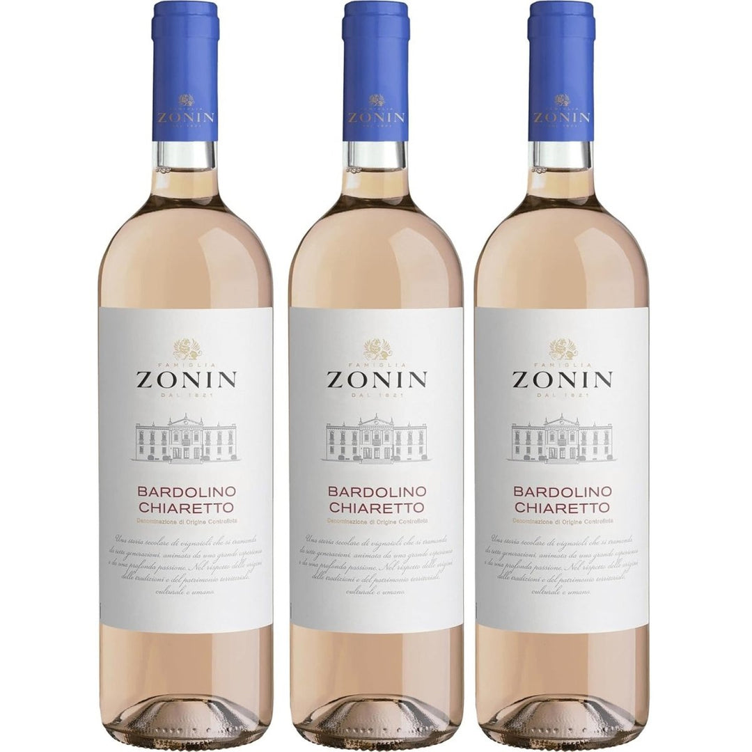 Zonin Classici Bardolino Chiaretto DOC Roséwein Rosé Trocken VEGAN Italien (3 x 0.75 l) - Versanel - Wein