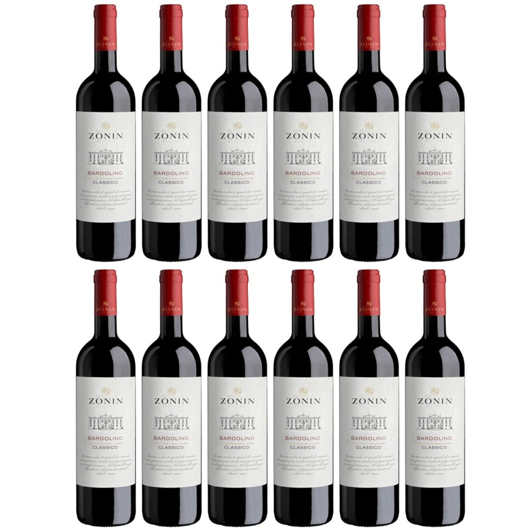Zonin Classici Bardolino DOC Classico Rotwein Rot Trocken VEGAN Italien (12 x 0.75 l) - Versanel - Wein