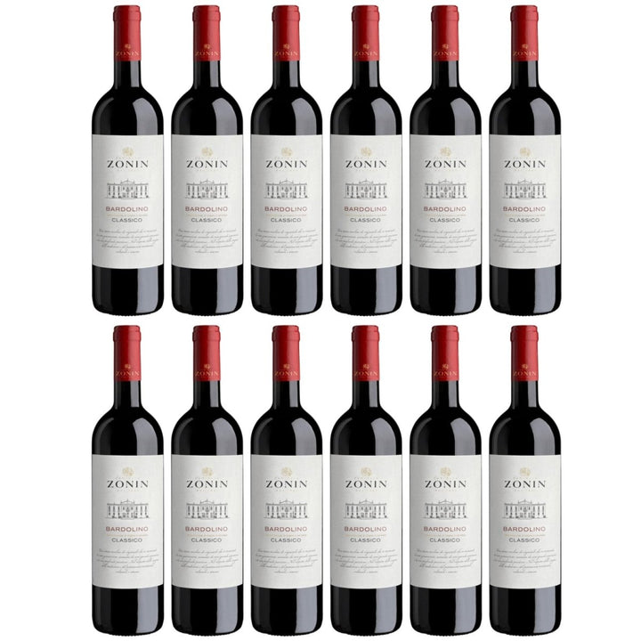 Zonin Classici Bardolino DOC Classico Rotwein Rot Trocken VEGAN Italien (12 x 0.75 l) - Versanel - Wein