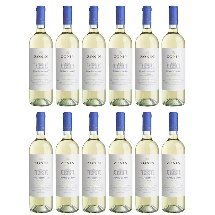 Zonin Classici Chardonnay Friuli Aquileia DOC Weißwein Wein Trocken Friuli Aquileia Italien (12 x 0,75l) - Versanel - Wein