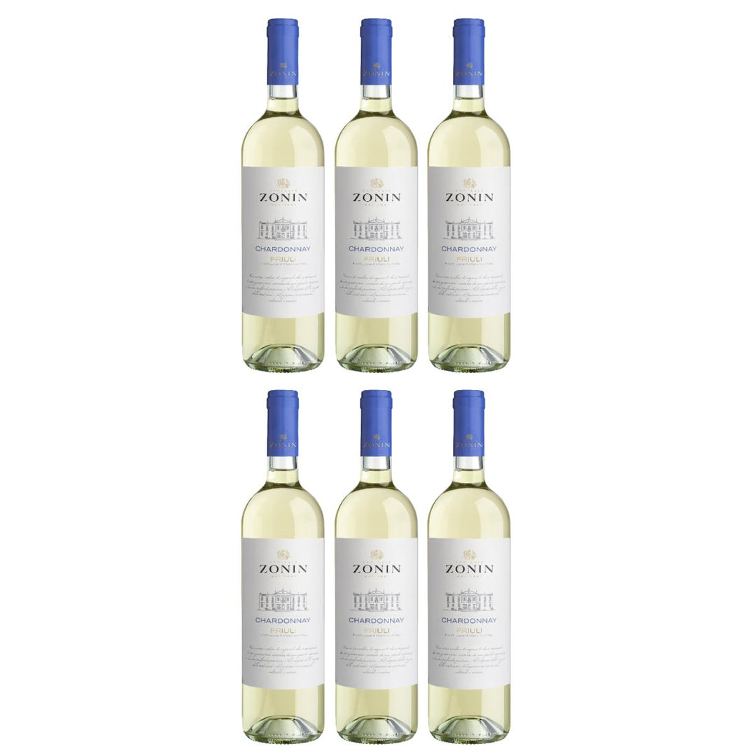 Zonin Classici Chardonnay Friuli Aquileia DOC Weißwein Wein Trocken Friuli Aquileia Italien (6 x 0,75l) - Versanel - Wein