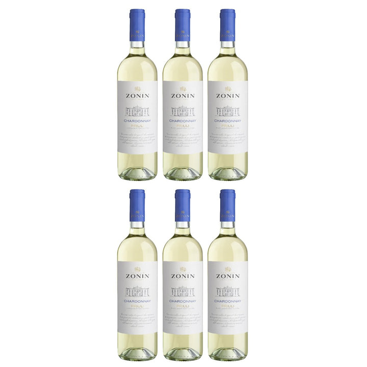 Zonin Classici Chardonnay Friuli Aquileia DOC Weißwein Wein Trocken Friuli Aquileia Italien (6 x 0,75l) - Versanel - Wein