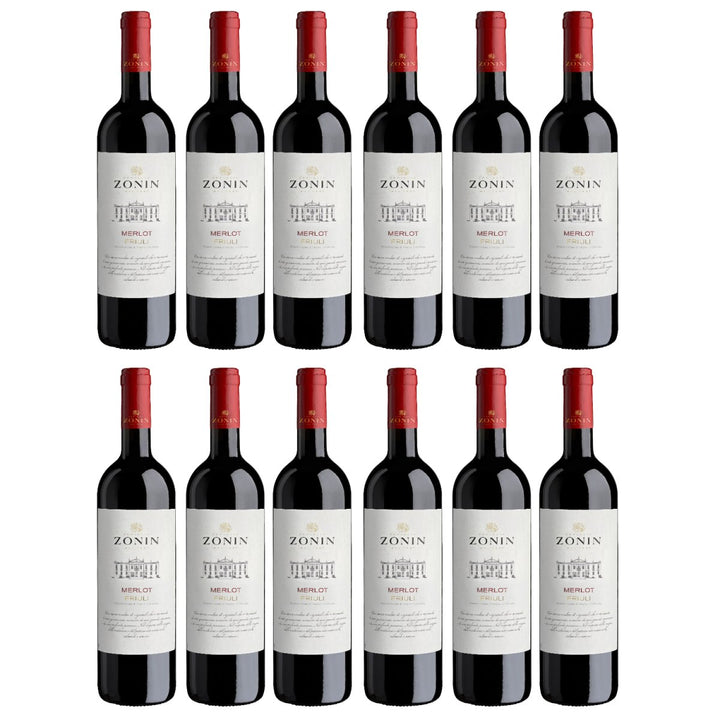 Zonin Classici Merlot DOC Friuli Aquileia Rotwein Wein Trocken Friuli Aquileia Italien (12 x 0,75l) - Versanel - Wein