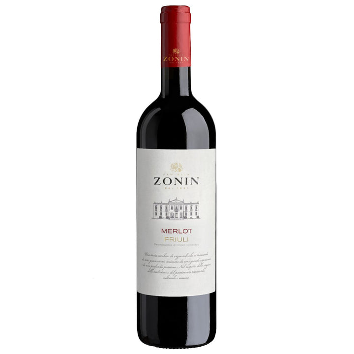 Zonin Classici Merlot DOC Friuli Aquileia Rotwein Wein Trocken Friuli Aquileia Italien (3 x 0,75l) - Versanel - Wein