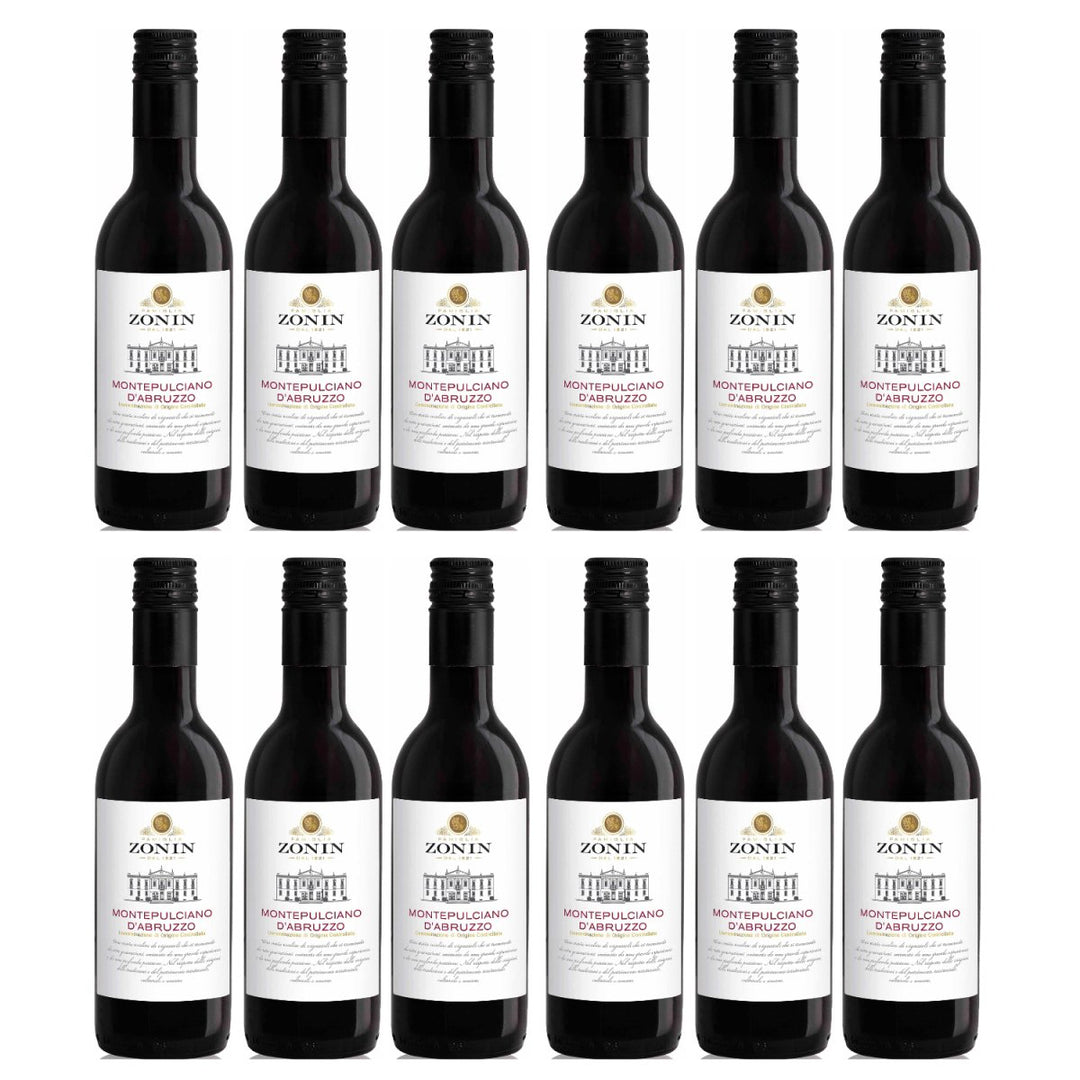 Zonin Classici Montepulciano D'Abr. DOC 0.25 L Rotwein Wein Trocken Montepulciano d'Abruzzo Italien (12 x 0,25l) - Versanel - Wein
