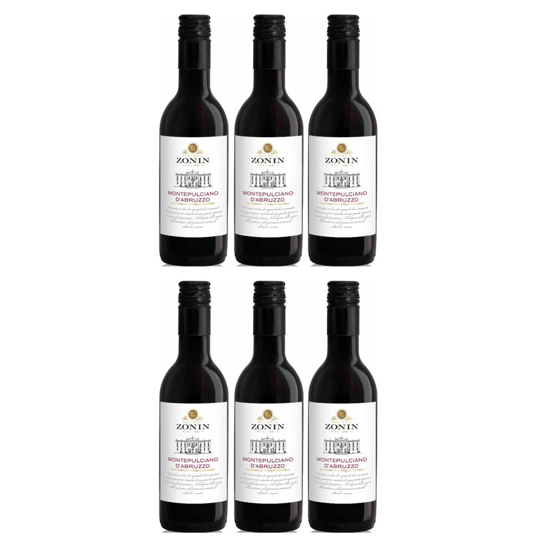 Zonin Classici Montepulciano D'Abr. DOC 0.25 L Rotwein Wein Trocken Montepulciano d'Abruzzo Italien (6 x 0,25l) - Versanel - Wein