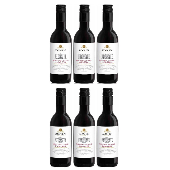 Zonin Classici Montepulciano D'Abr. DOC 0.25 L Rotwein Wein Trocken Montepulciano d'Abruzzo Italien (6 x 0,25l) - Versanel - Wein
