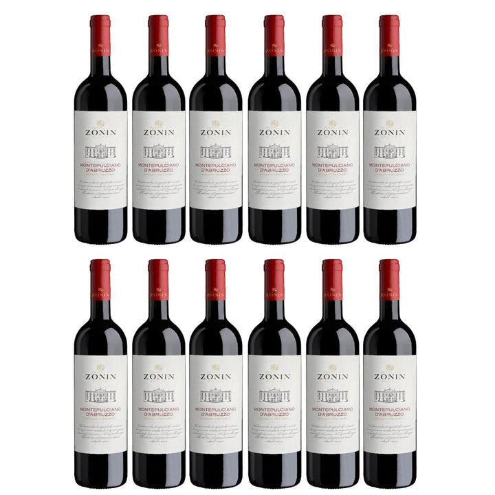 Zonin Classici Montepulciano d'Abruzzo DOC Rotwein Wein Trocken Montepulciano d'Abruzzo Italien (12 x 0,75l) - Versanel - Wein
