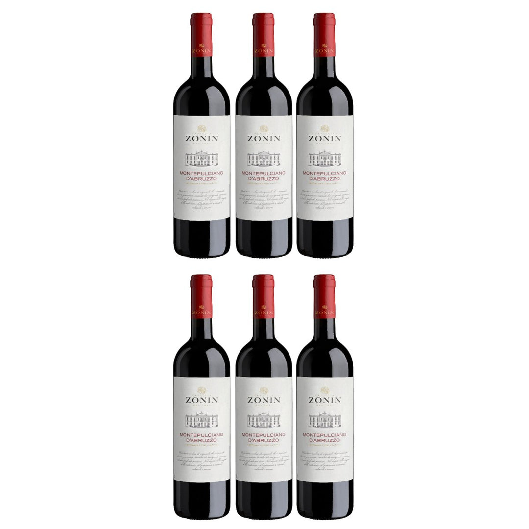 Zonin Classici Montepulciano d'Abruzzo DOC Rotwein Wein Trocken Montepulciano d'Abruzzo Italien (6 x 0,75l) - Versanel - Wein