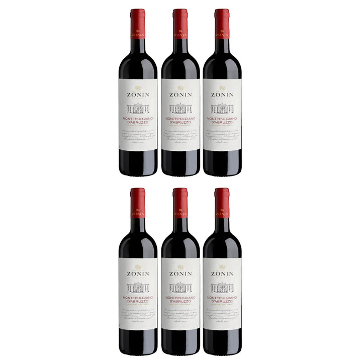 Zonin Classici Montepulciano d'Abruzzo DOC Rotwein Wein Trocken Montepulciano d'Abruzzo Italien (6 x 0,75l) - Versanel - Wein