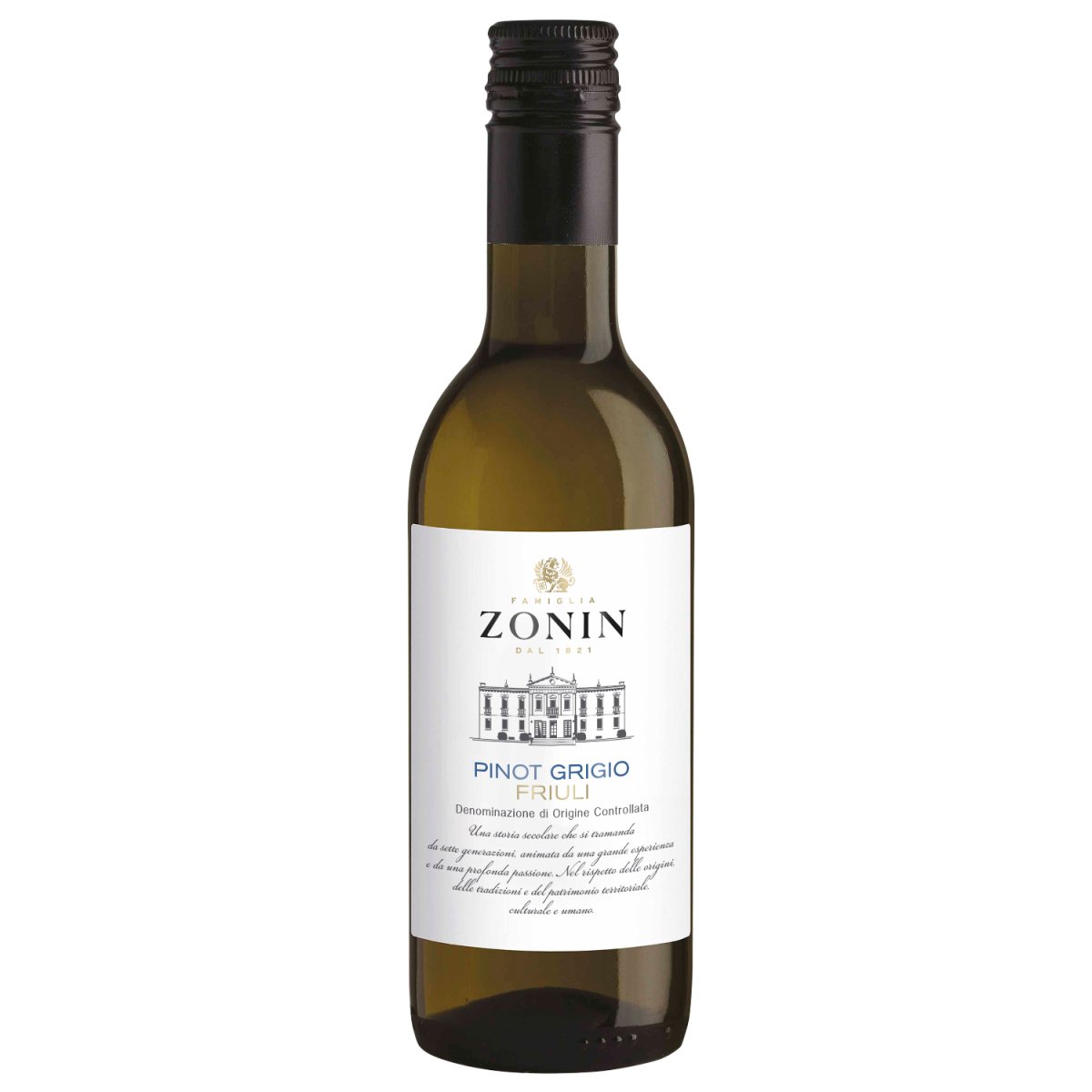 Zonin Classici Pinot Grigio IGT 0.25 L Weißwein Wein Trocken Friuli Venezia Giulia Italien (1 x 0,25l) - Versanel - Wein