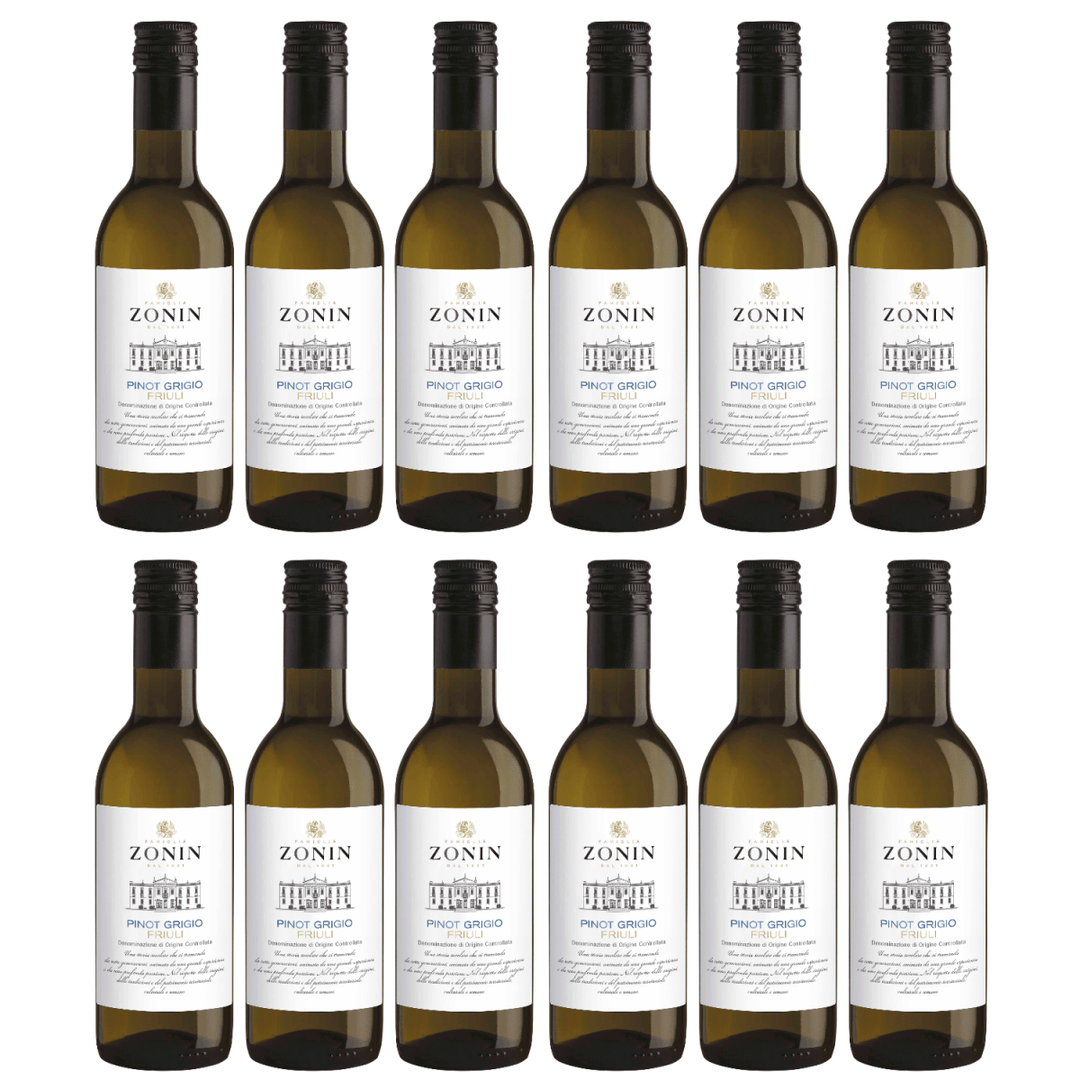 Zonin Classici Pinot Grigio IGT 0.25 L Weißwein Wein Trocken Friuli Venezia Giulia Italien (12 x 0,25l) - Versanel - Wein