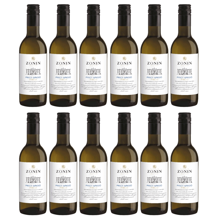 Zonin Classici Pinot Grigio IGT 0.25 L Weißwein Wein Trocken Friuli Venezia Giulia Italien (12 x 0,25l) - Versanel - Wein