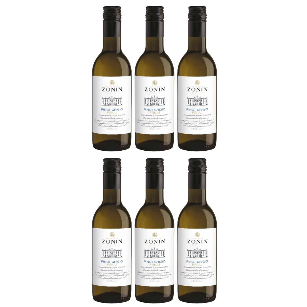 Zonin Classici Pinot Grigio IGT 0.25 L Weißwein Wein Trocken Friuli Venezia Giulia Italien (6 x 0,25l) - Versanel - Wein
