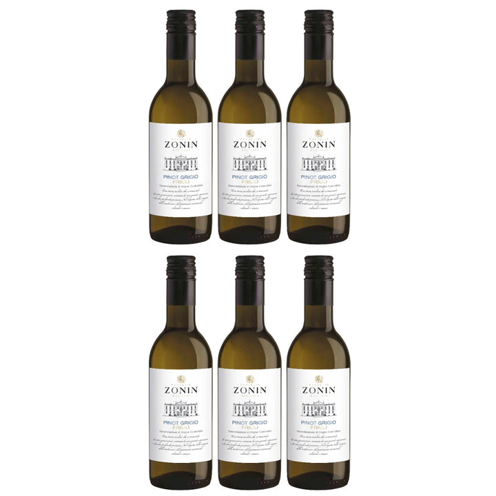 Zonin Classici Pinot Grigio IGT 0.25 L Weißwein Wein Trocken Friuli Venezia Giulia Italien (6 x 0,25l) - Versanel - Wein
