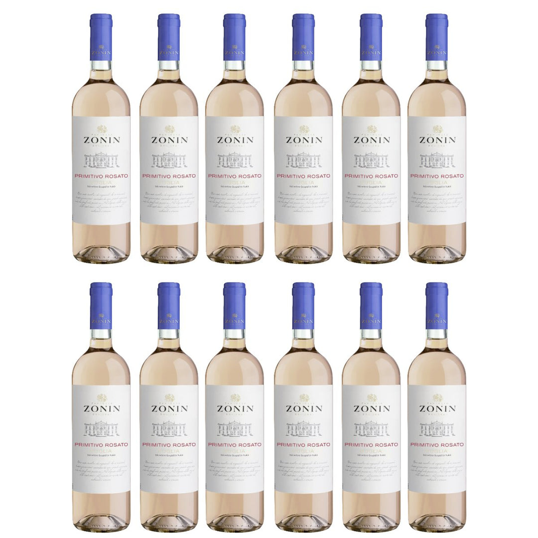 Zonin Classici Primitivo Puglia Rosato IGT Roséwein Wein Trocken Puglia Italien (12 x 0,75l) - Versanel - Wein
