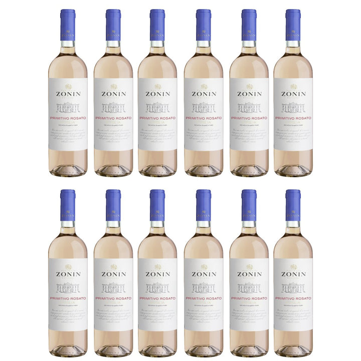 Zonin Classici Primitivo Puglia Rosato IGT Roséwein Wein Trocken Puglia Italien (12 x 0,75l) - Versanel - Wein