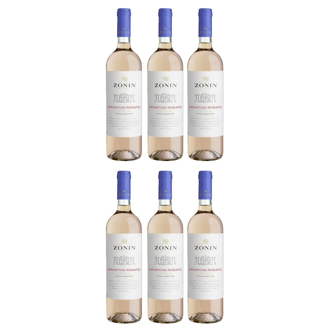 Zonin Classici Primitivo Puglia Rosato IGT Roséwein Wein Trocken Puglia Italien (6 x 0,75l) - Versanel - Wein