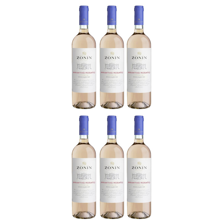 Zonin Classici Primitivo Puglia Rosato IGT Roséwein Wein Trocken Puglia Italien (6 x 0,75l) - Versanel - Wein