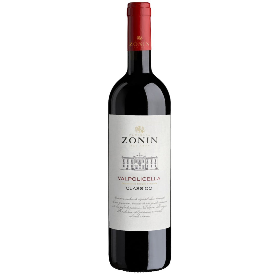 Zonin Classici Valpolicella DOC Classico Rotwein Wein Trocken Valpolicella Italien (12 x 0,75l) - Versanel - Wein