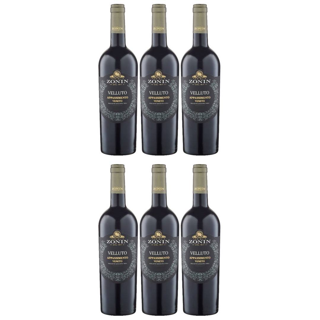 Zonin Velluto Appassimento Rotwein Wein Halbtrocken Veneto Italien (6 x 0,75l) - Versanel - Wein