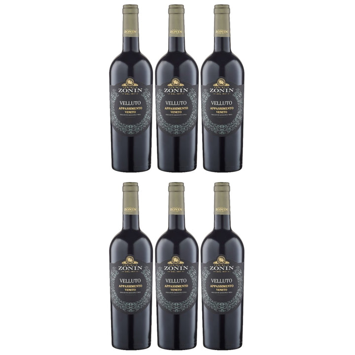 Zonin Velluto Appassimento Rotwein Wein Halbtrocken Veneto Italien (6 x 0,75l) - Versanel - Wein