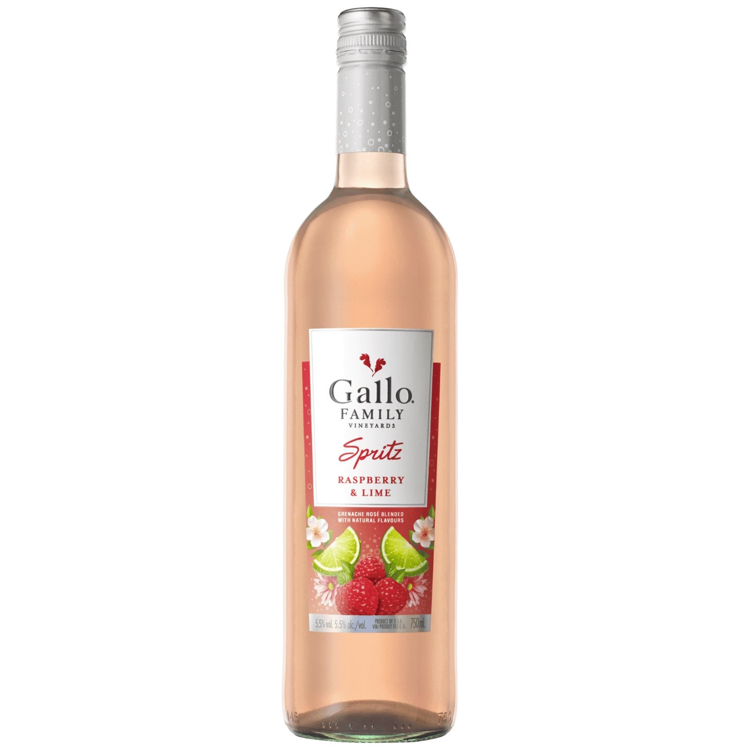 Gallo Family Vineyards Spritz Himbeere Limette Raspberry Lime Roséwein lieblich fruchtig Kalifornien California USA (12 x 0,75l)