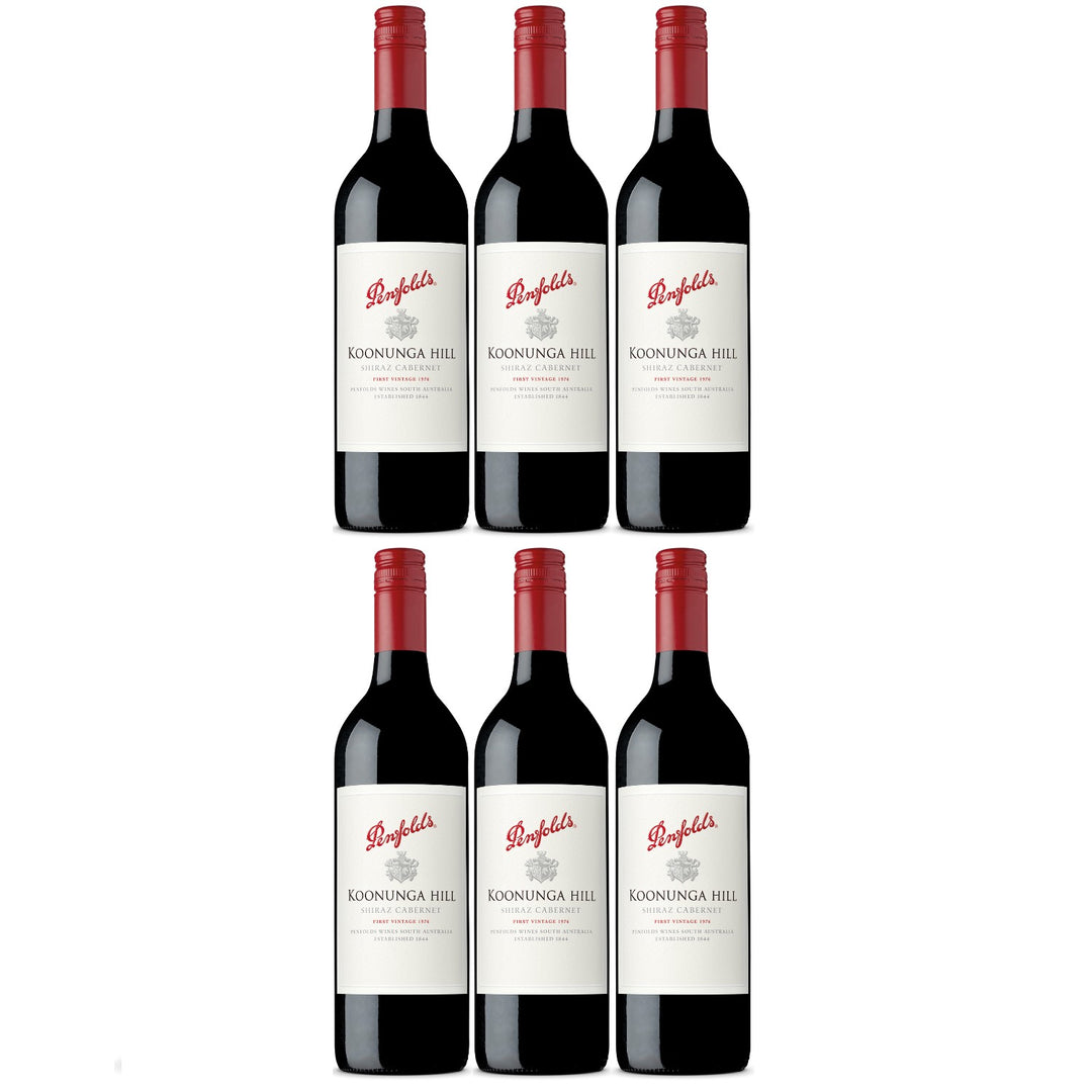 Penfolds Koonunga Hill Shiraz Cabernet Rotwein Wein Trocken Australien (6 x 0.75l)