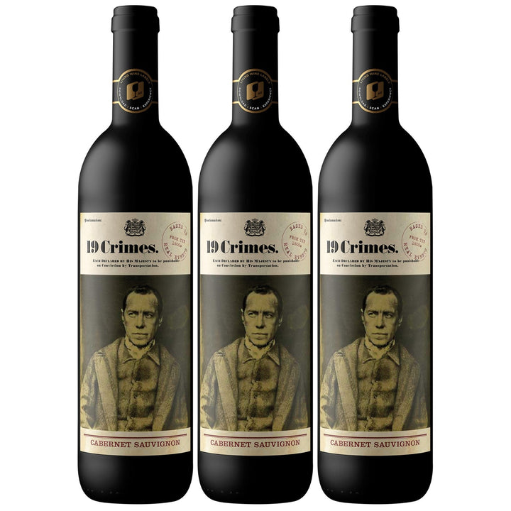 19 Crimes Cabernet Sauvignon Rotwein Wein Trocken Australien (3 x 0.75l) - Versanel - Wein