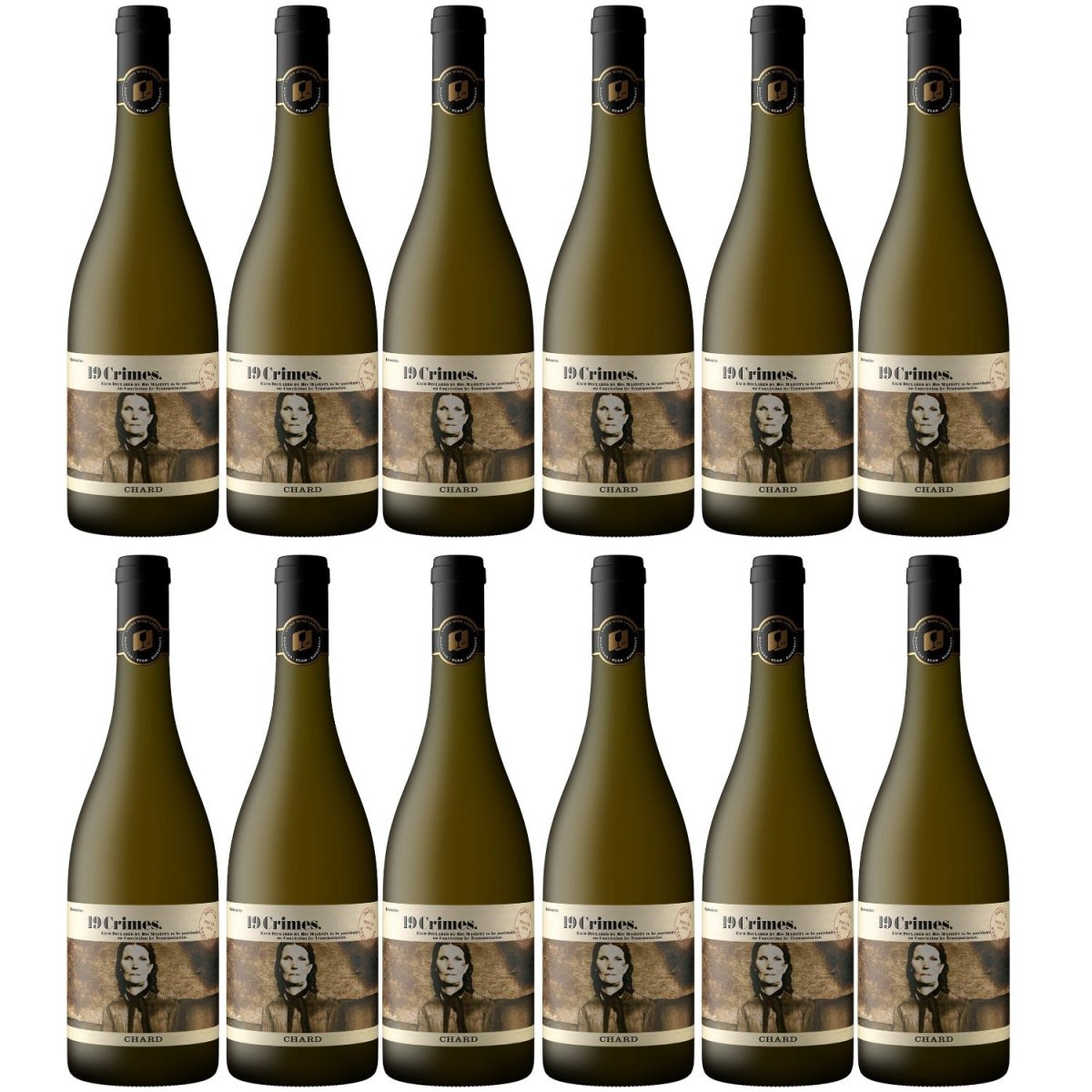 19 Crimes Chardonnay Weißwein Wein Trocken Australien (12 x 0.75l) - Versanel - Wein