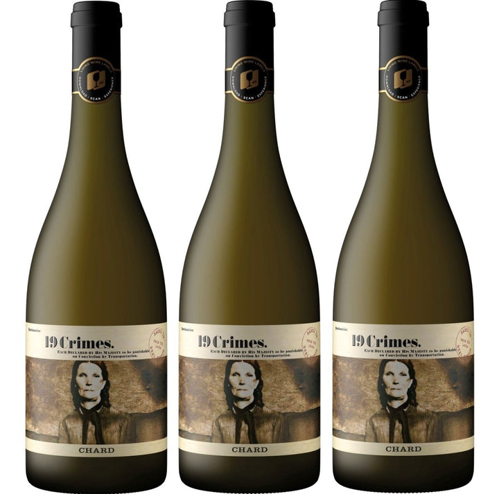 19 Crimes Chardonnay Weißwein Wein Trocken Australien (3 x 0,75l) - Versanel -